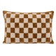 Coussin tufté damier 38X58cm ITHA - Ocre