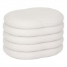 Pouf coffre en bouclette GIULIA - Blanc