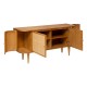 Buffet 4 portes KISCO - Bois et rotin