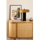 Buffet 4 portes KISCO - Bois et rotin