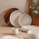 Plat oval en porcelaine 30X18cm NORA - Blanc