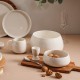 Plat oval en porcelaine 30X18cm NORA - Blanc