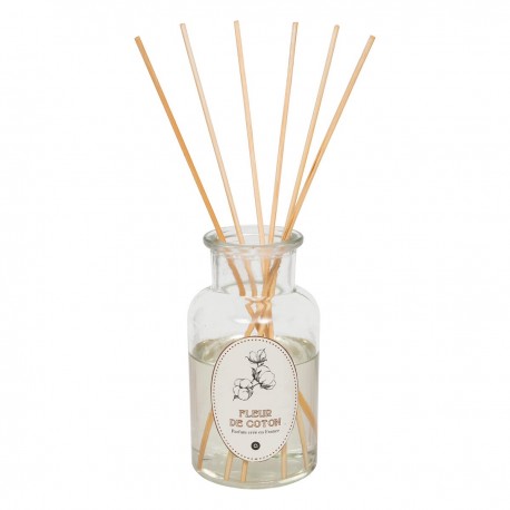 Diffuseur de parfum 6 bâtonnets 200mL HAPO - Fleur de coton