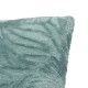 Coussin flanelle feuilles en relief 40X40cm RYO - Bleu clair