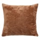 Coussin flanelle feuilles en relief 40X40cm RYO - Terracotta