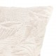 Coussin flanelle feuilles en relief 40X40cm RYO - Beige lin