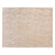 Plaid flanelle feuilles en relief 125X150cm ROY - Beige lin