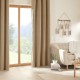 Rideau en bouclette isolant et occultant 140X260cm SOANA - Beige taupe