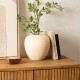 Vase boule en céramique 22cm RILY - Beige