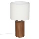 Lampe H50cm VANIA - Marron et blanc