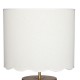 Lampe H50cm VANIA - Marron et blanc