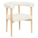 Fauteuil en bouclette ADRIA - Blanc