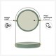 Miroir pivotant sur socle DUO - Vert ficus