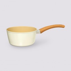 Casserole en aluminium forgé 16cm revêtement anti-adhérent HARMONY - Beige