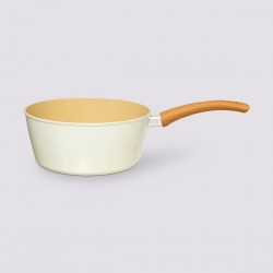 Casserole en aluminium forgé 20cm revêtement anti-adhérent HARMONY - Beige