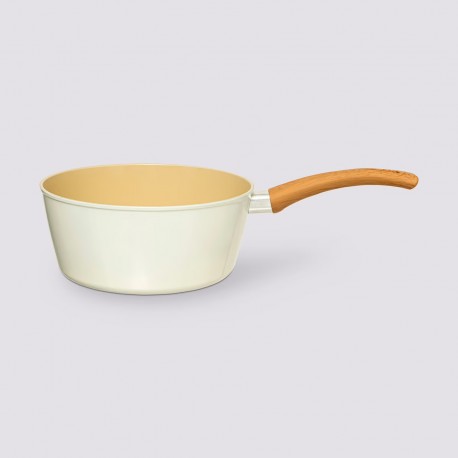 Casserole en aluminium forgé 20cm revêtement anti-adhérent HARMONY - Beige