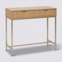 Console 2 tiroirs TASSO - Naturel