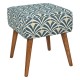 Tabouret à motifs CHIARA - Bleu