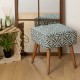 Tabouret à motifs CHIARA - Bleu