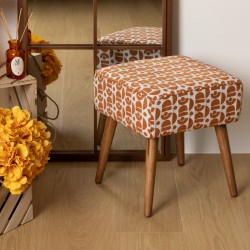 Tabouret à motifs CHIARA - Ambre