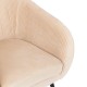 Fauteuil en velours H78cm SOLARO - Beige