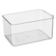 Boîte organiseur frigo 24X15cm TIDY FRIDGE - Gris