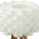 Lampe en bambou H55cm MOKI - Blanc et bois