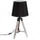 Lampe en bois trépied H58cm RUNO - Noir