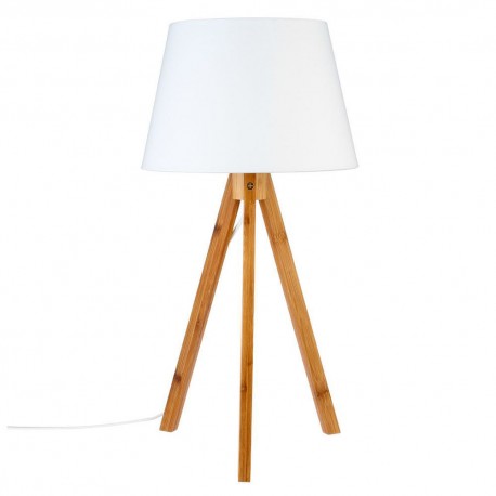 Lampe en bambou H55cm BAHI - Blanc