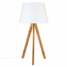 Lampe en bambou H55cm BAHI - Blanc