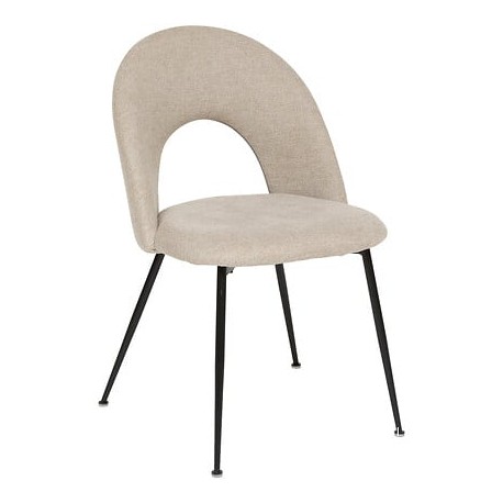 Chaise en tissu RAVEN - Beige