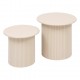 Lot de 2 tables à café EINO - Beige