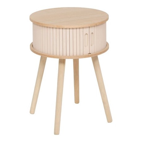 Table de chevet D40cm NYSOS - Beige