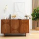 Buffet 3 portes en bois d'acacia NANDA - Marron