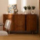 Buffet 3 portes en bois d'acacia NANDA - Marron