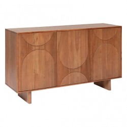 Buffet 3 portes en bois d'acacia NANDA - Marron