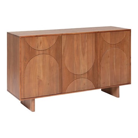 Buffet 3 portes en bois d'acacia NANDA - Marron