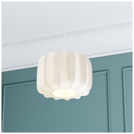 Suspension en coton D37cm TOBIE - Blanc