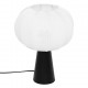 Lampe à poser en coton TOBIE - Noir et blanc