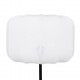 Lampadaire en coton H150cm TOBIE - Noir et blanc