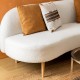 Banquette en bouclette 2 places INSI - Blanc