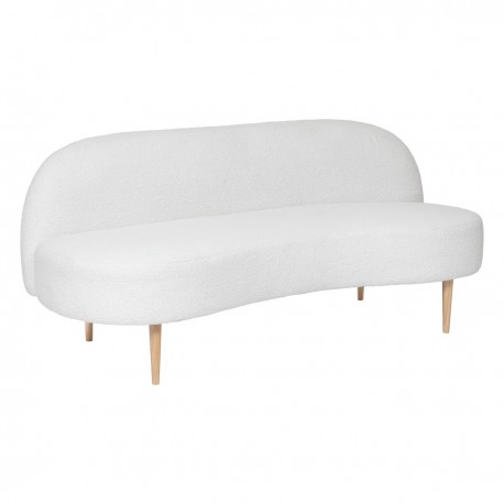 Banquette en bouclette 2 places INSI - Blanc