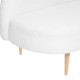 Banquette en bouclette 2 places INSI - Blanc
