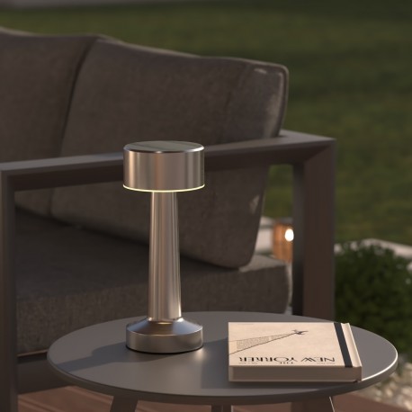 Lampe d'extérieur tactile H21cm HALTO - Argenté