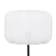 Lampadaire en coton H150cm TOBIE - Noir et blanc
