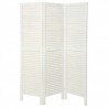Paravent en bois 170X120cm - Blanc