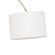 Lampadaire arc pied en marbre H195cm TILIO - Mordoré