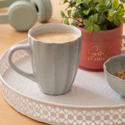 Mug en céramique 37cL AUDE - Vert gris