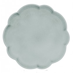 Assiette de dessert en céramique D20cm AUDE - Vert gris