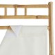 Paravent en bambou et tissu KALEL - Blanc